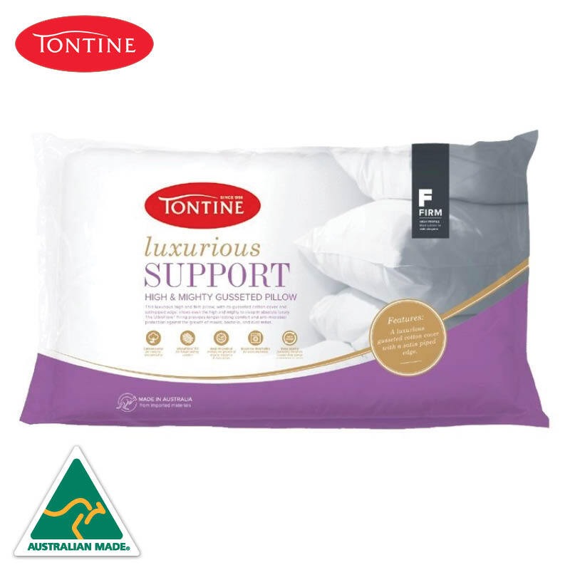 Buy Tontine Australian Made Luxurious Support Pillow High & Firm MyDeal
