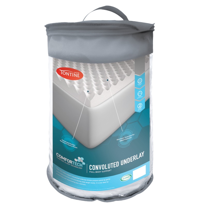 Buy Tontine Comfortech Full Body Support Convoluted Foam Underlay