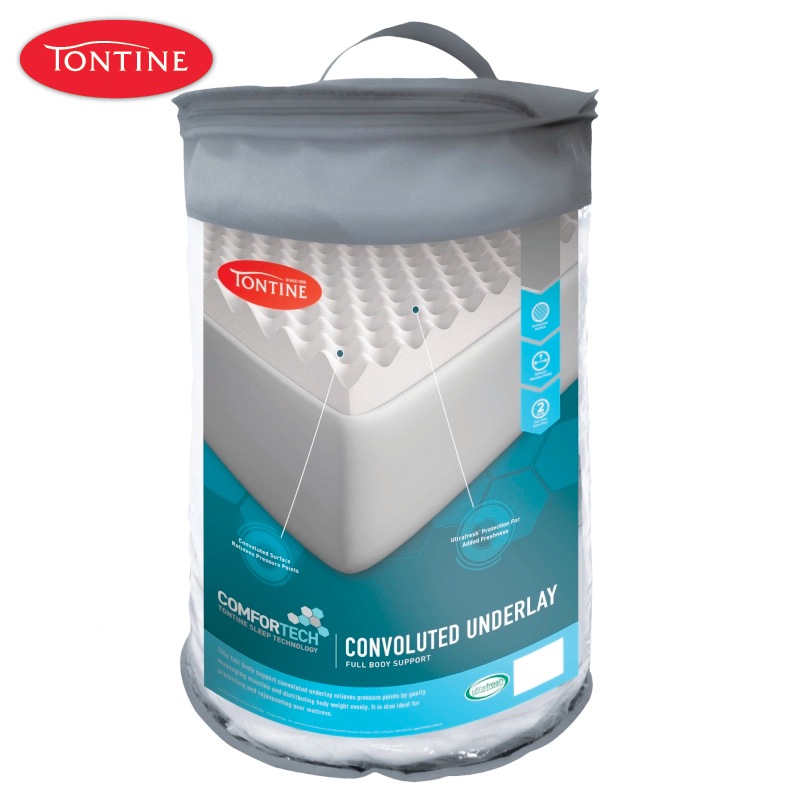 Buy Tontine Comfortech Full Body Support Convoluted Foam Underlay