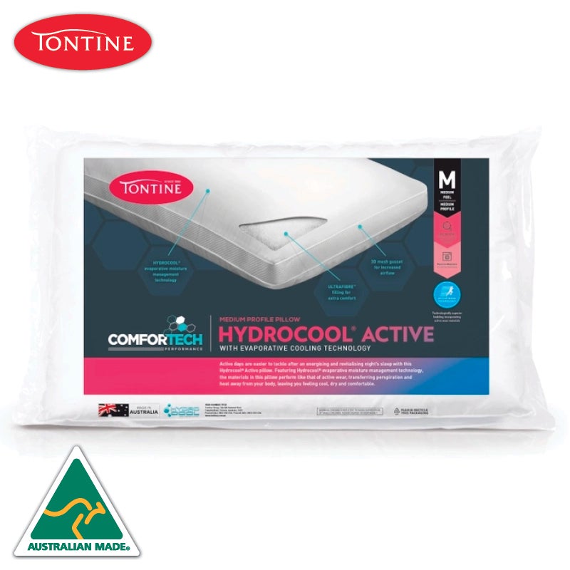 Tontine Comfortech Hydrocool Australian Made Medium Pillow