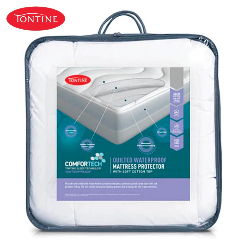 Buy Tontine Comfortech Quilted Waterproof Fitted Mattress Protector