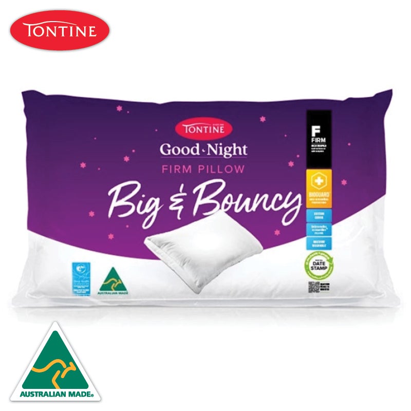 Tontine Good Night Big & Bouncy Australian Made Firm Pillow