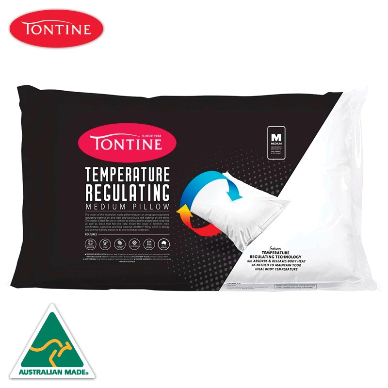 Buy Tontine Australian Made Temperature Regulating Medium Pillow MyDeal