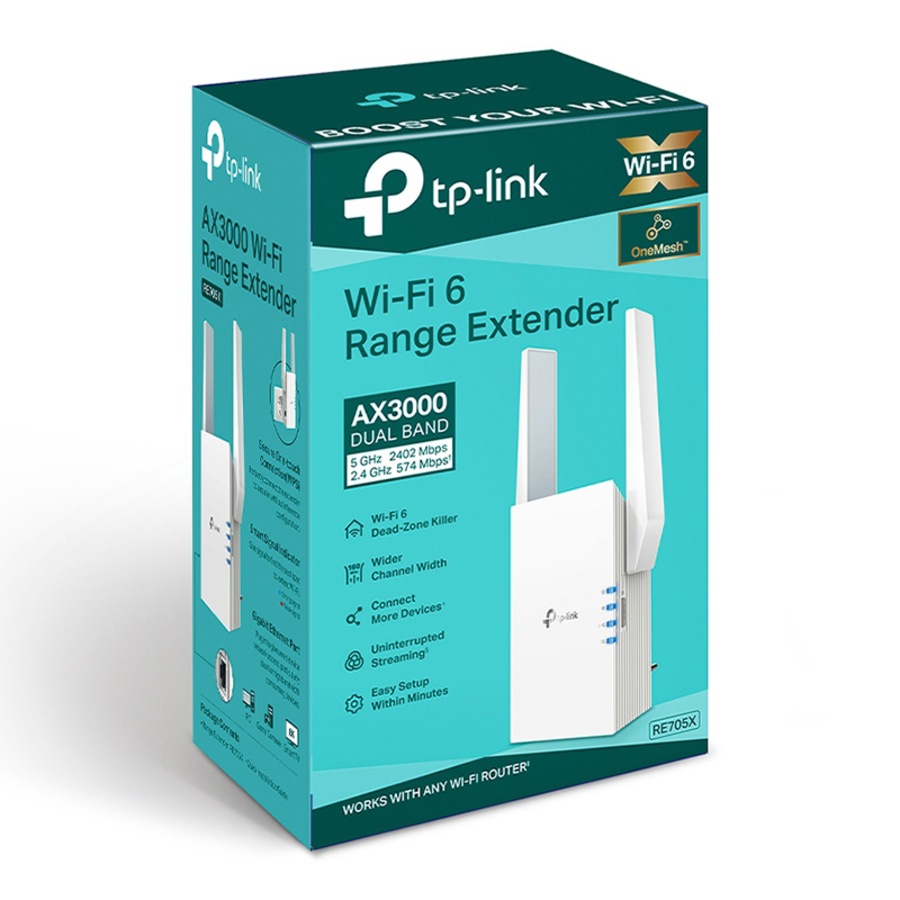 TP-Link RE705X AX3000 Mesh Wi-Fi 6 Range Extender