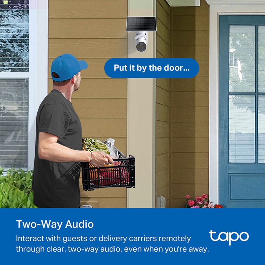 TP-Link TC82 KIT Solar-Powered 2K 3MP IP65 Security Camera Kit