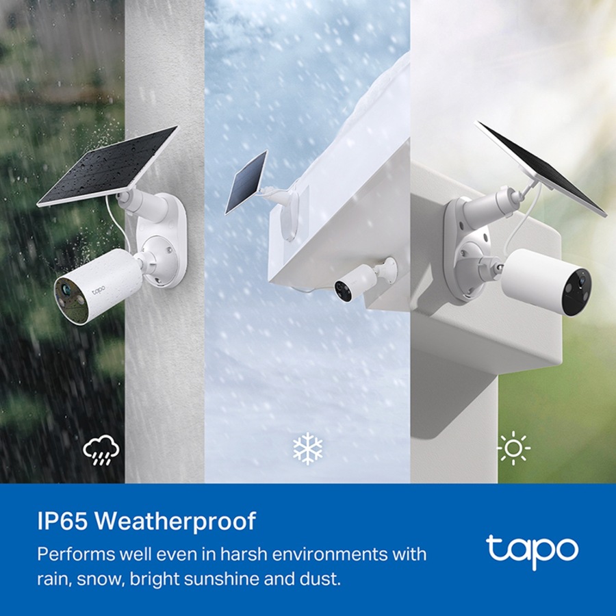 TP-Link TC82 KIT Solar-Powered 2K 3MP IP65 Security Camera Kit