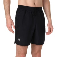 Under Armour Men's Launch 7" Unlined Shorts Black/Black/Reflective (S-XXL)