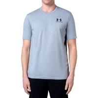 Under Armour Men's Sportstyle Left Chest Short Sleeve Shirt Light Heather (S, M, L, XL, XXL)