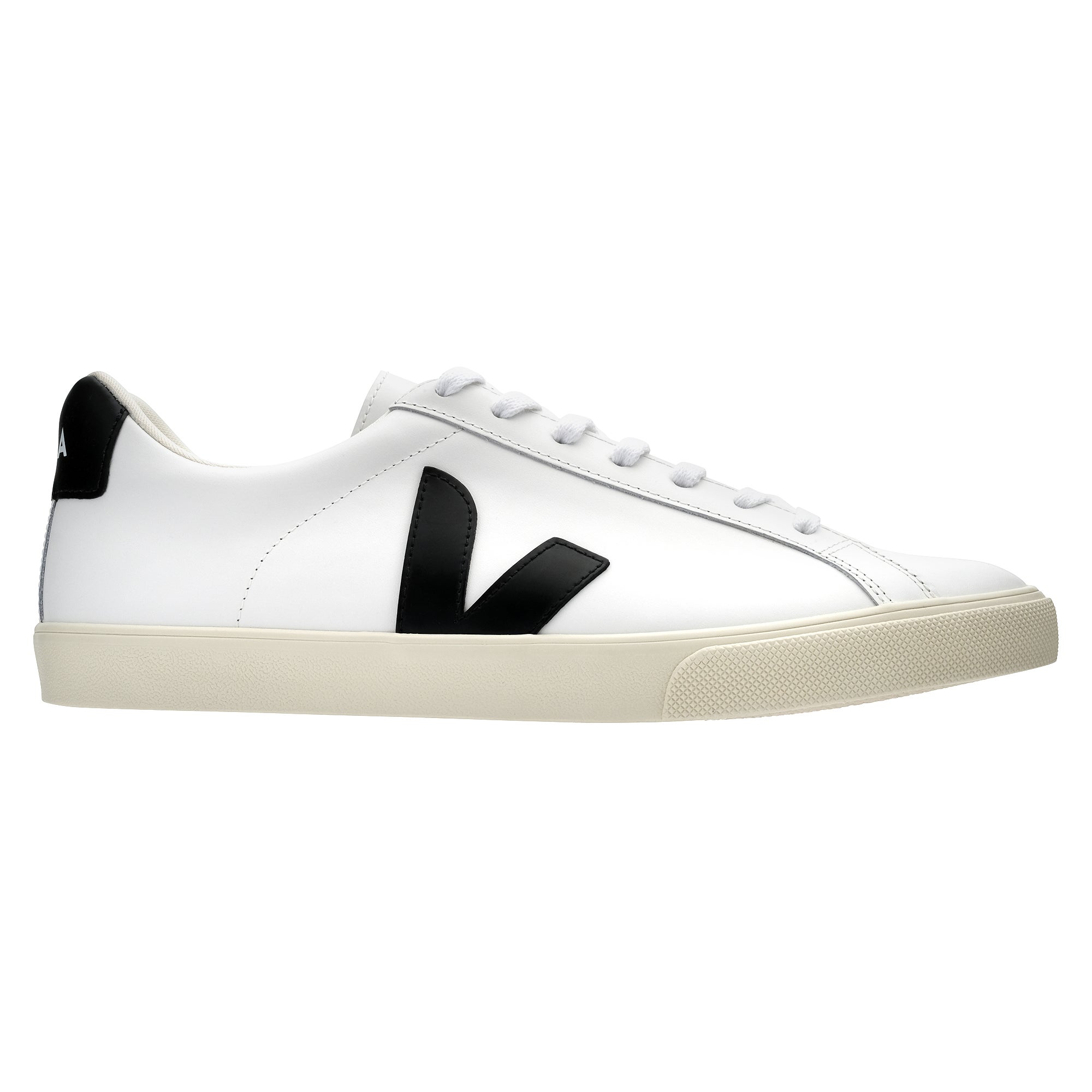 Veja Unisex Esplar Logo Leather Sneaker Extra White/Black (EU 36-46)