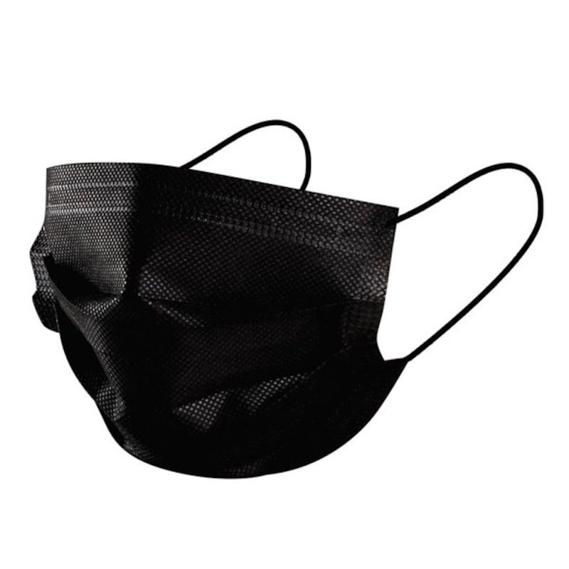 Buy Virafree 3 Layer Disposable Protective Face Mask Black 50 Pack MyDeal