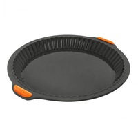 Bakemaster Silicone Round Quiche Pie Pan Grey #40128