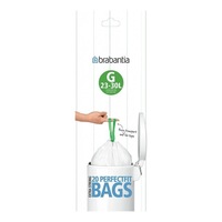Brabantia Bin Liner Code G 10 Bags White Plastic #06596