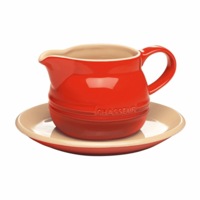 Chasseur Gravy Boat 450ml With Saucer Red #19330