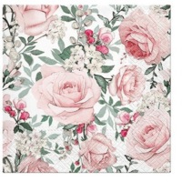 Paw Lunch Napkins Gorgeous Roses #61611