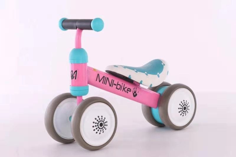 AhaTech Baby Mini Balance Bike Children Walker Toddler Ride On Infant Walk Toys Walk - Pink