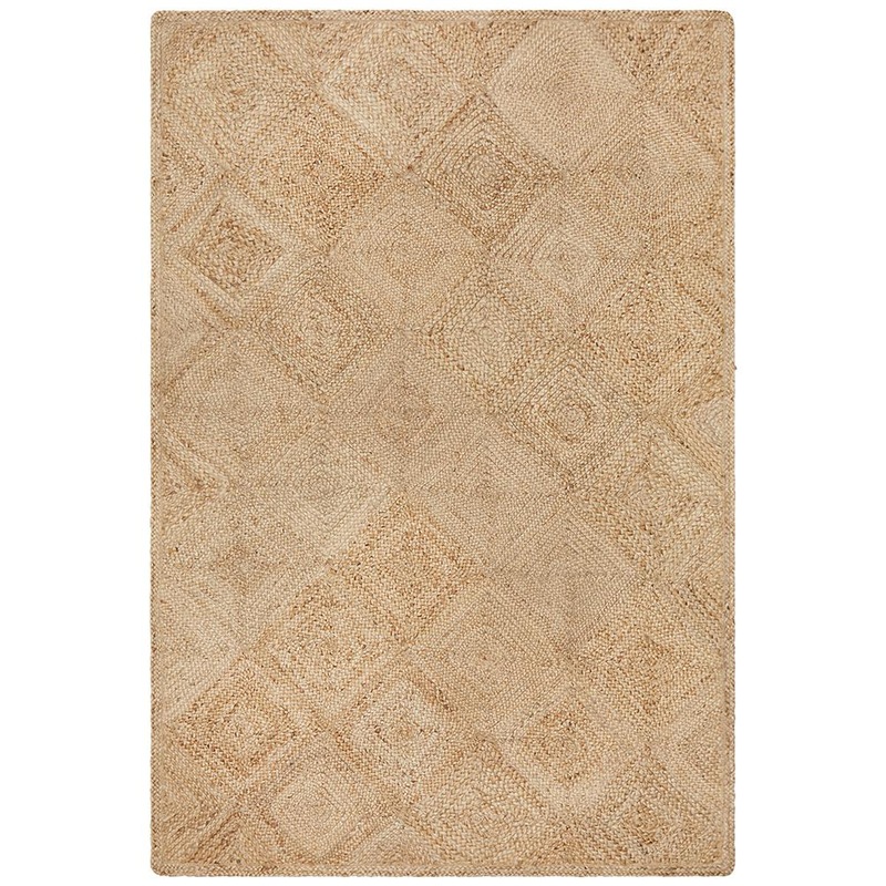 Buy Jute Hatch Rug In Natural MyDeal