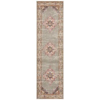 Babylon in Grey and Multi Coloured : Runner Rug