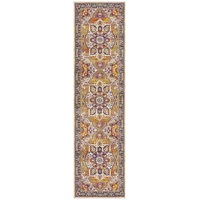 Babylon in Rust and Multi Coloured : Runner Rug