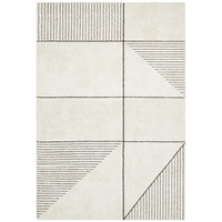 Broadway In Ivory & Charcoal Stripes Rug
