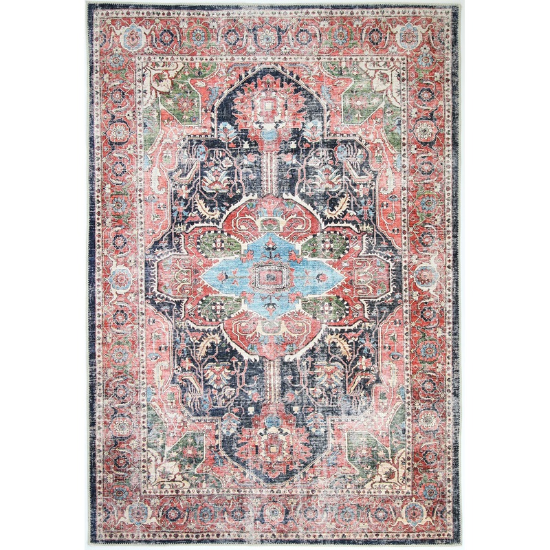 Buy Distressed Vintage Kendra In Multicolour Rug MyDeal