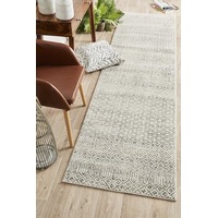 Evoke Imprint Runner Rug In Grey