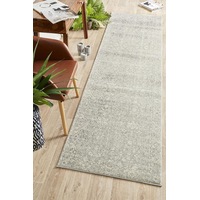 Evoke Runner Rug In Silver