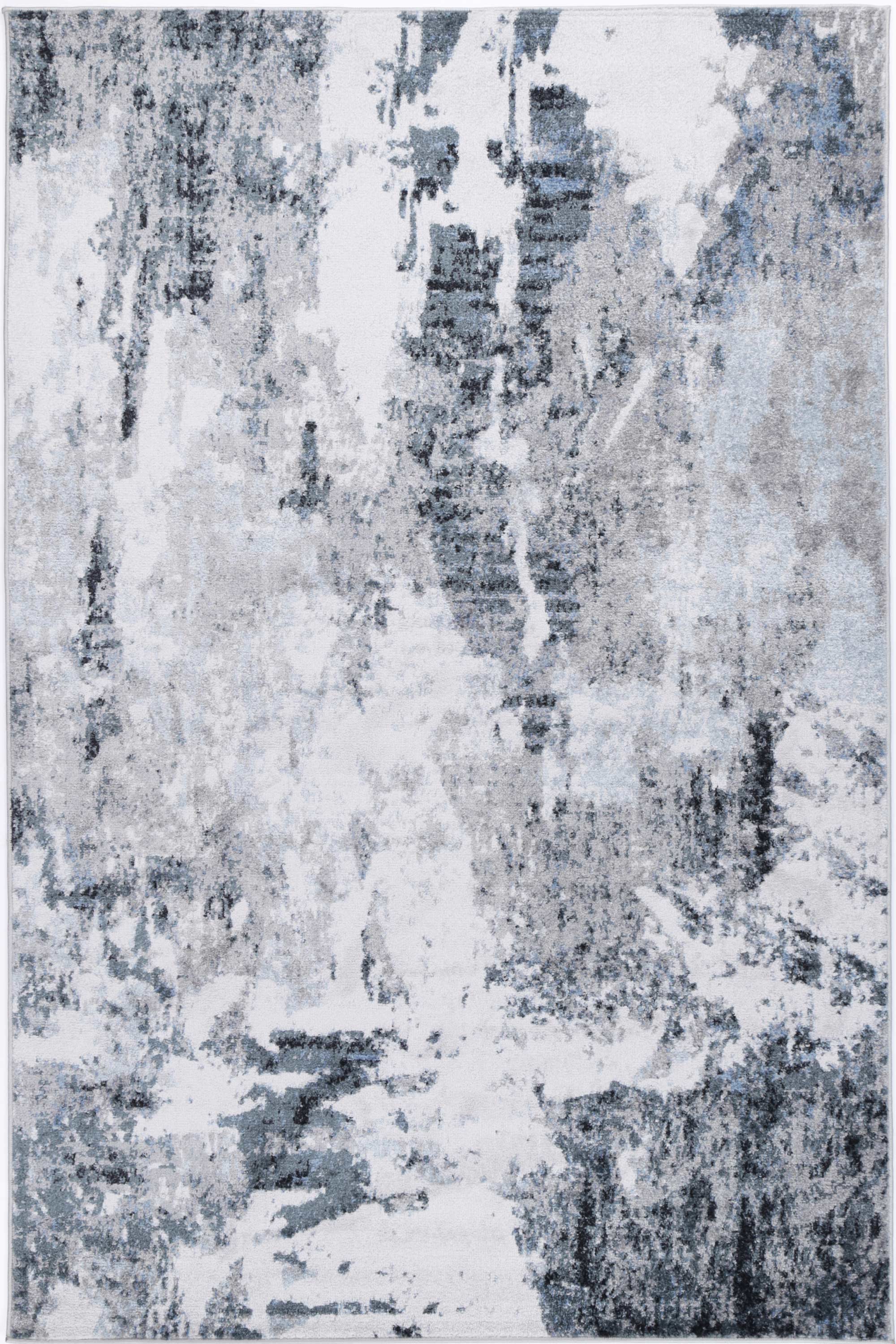 Buy Fjord Abstract Light In Grey & Blue Rug - MyDeal Australia