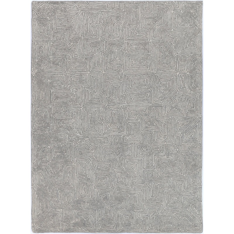 Buy Flora Maze 07C in Ash Rug - MyDeal