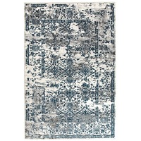 Kendra White And Blue Rug