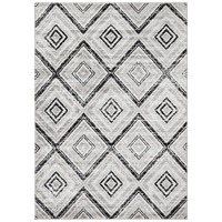 Metro Diamond in Black Rug
