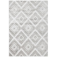 Metro Diamond Silver Rug