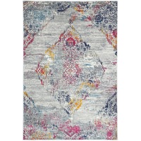 Zendaya Oriental in Grey & Multicolor Rug