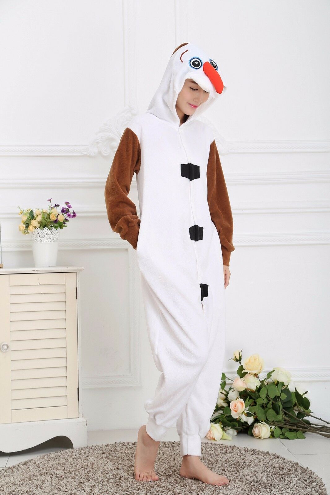 Adult Chicken Kigurumi Onesie Pajamas – Animal Costume For Halloween, Cosplay, Lounge Wear