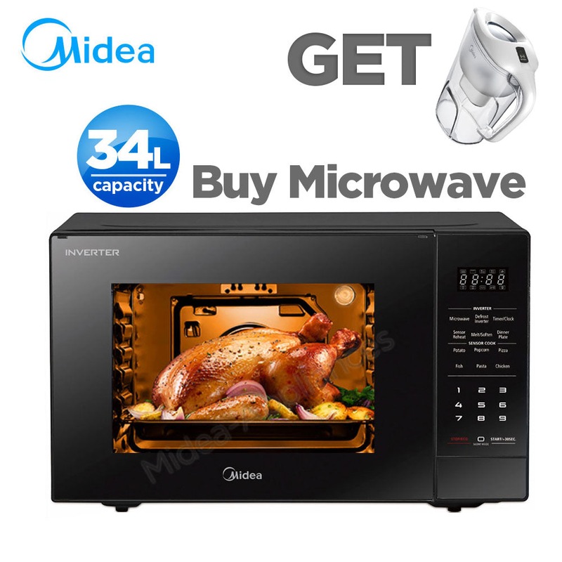 Buy Midea 34L Inverter Microwave Oven Energy saving 1200W Fast cooking