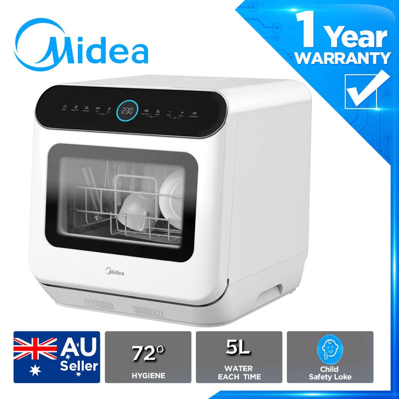 Buy Midea Miniplus Benchtop Dishwasher 7 wash programs selfcleaning