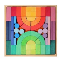 Rainbow Building Block Set