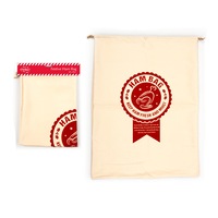 Christmas Large Santa Sack Stocking Calico Cotton Bag Australiana Xmas