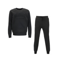 FIL Men's Embossed Fleece Tracksuit 2pc Set Loungewear Pullover Track Pants - Los Angeles