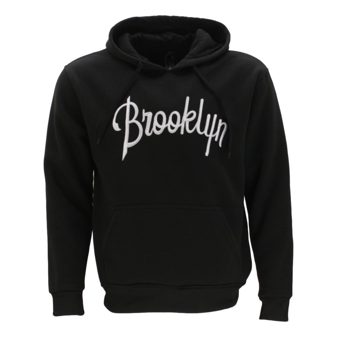 Men's Fleece Hoodie Pullover Hooded Jumper Sweater Embroidered BROOKLYN S to 5XL