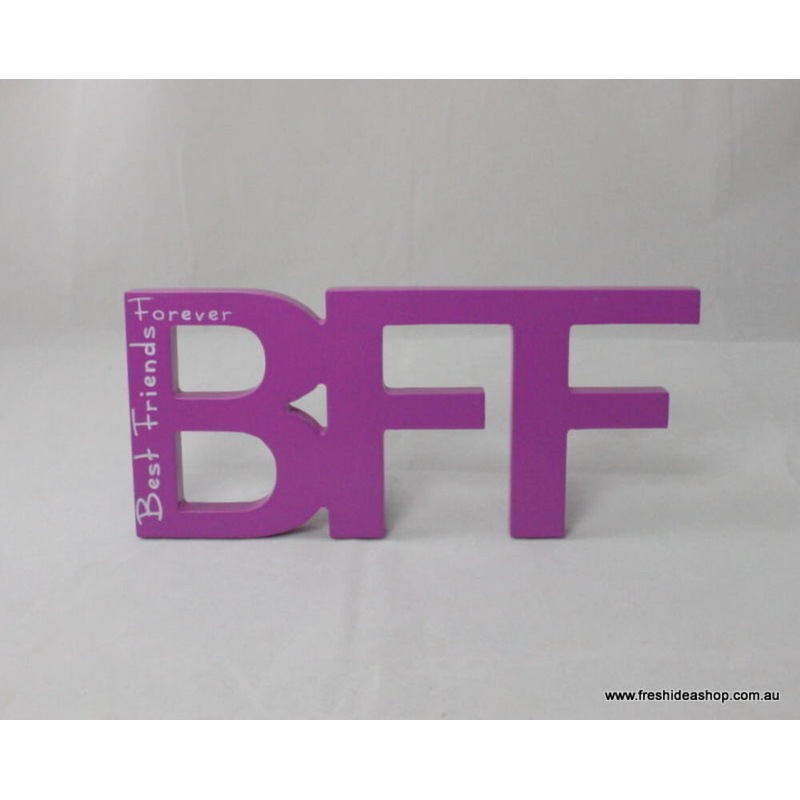 Buy Wooden Words Text Abbreviation Freestanding/Hanging BFF Best Friends ForeverP MyDeal