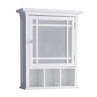 Teamson Home Neal Removable Medicine Cabinet with Mirrored Door, White