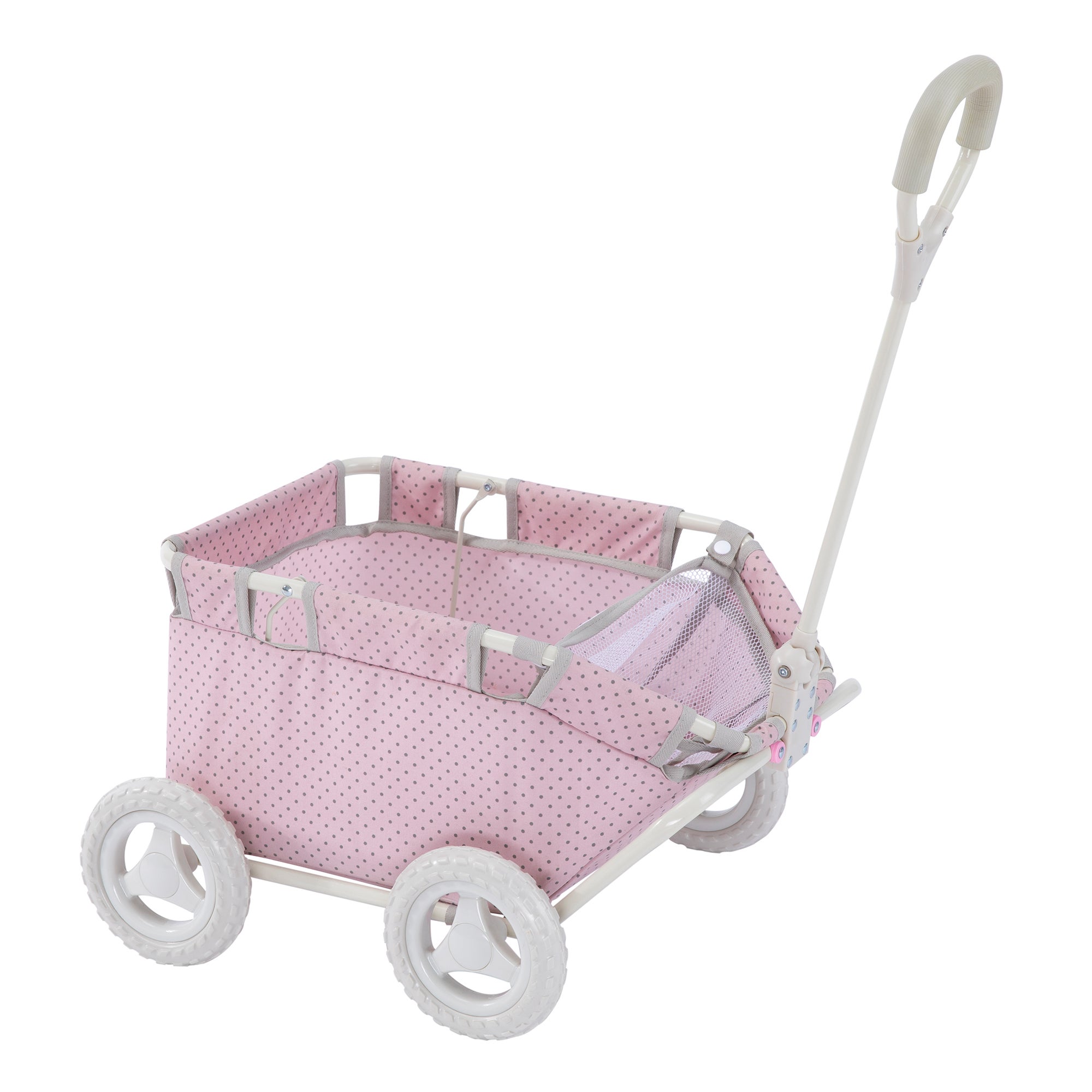 Teamson Kids Baby Doll Pull Along Wagon Trolley Toy Cart OL-00007