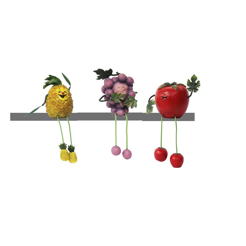 Buy 3 pc Shelf Bench Sitters Buddy Fun Fruit Ornament Pineapple