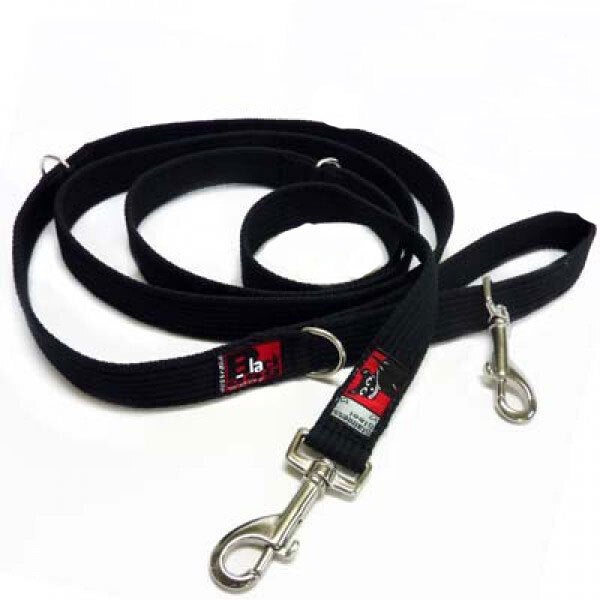 Black Dog Wear Double Ended Strong SHORT Lead Stainless Steel 1.5mt 