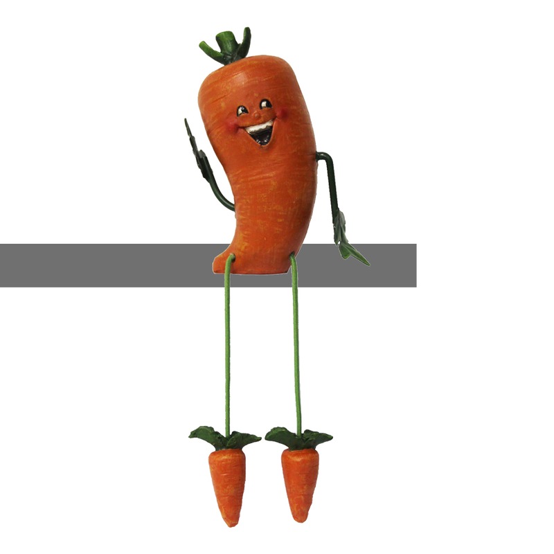 Carrot Buddy Fruit Vegetable Shelf Sitter Ornament Figurine MyDeal