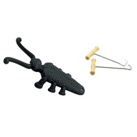 Cast Iron Beetle Boot Jack Antique Style+Boot Pull Hooks Hiking Riding Door Stop