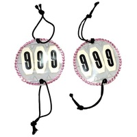 Competition Crystal Bridle No Holder 3 Digit Numbers Set Of 2 Show Horse Cattle 
