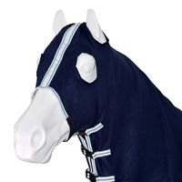 Horse Hood Neck Rug Showcraft Polar Fleece - Blue Good Quality 
