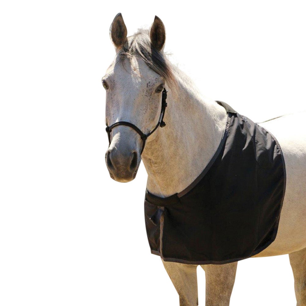 Horse Pony Rug Anti-Rub Bib Shoulder Guard Taffeta Fully Bound Pony - Xlarge