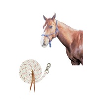 Natural Horsemanship Rope Halter Black Full Size 2.2Mt 7' Lead Gear Tack Saddlery
